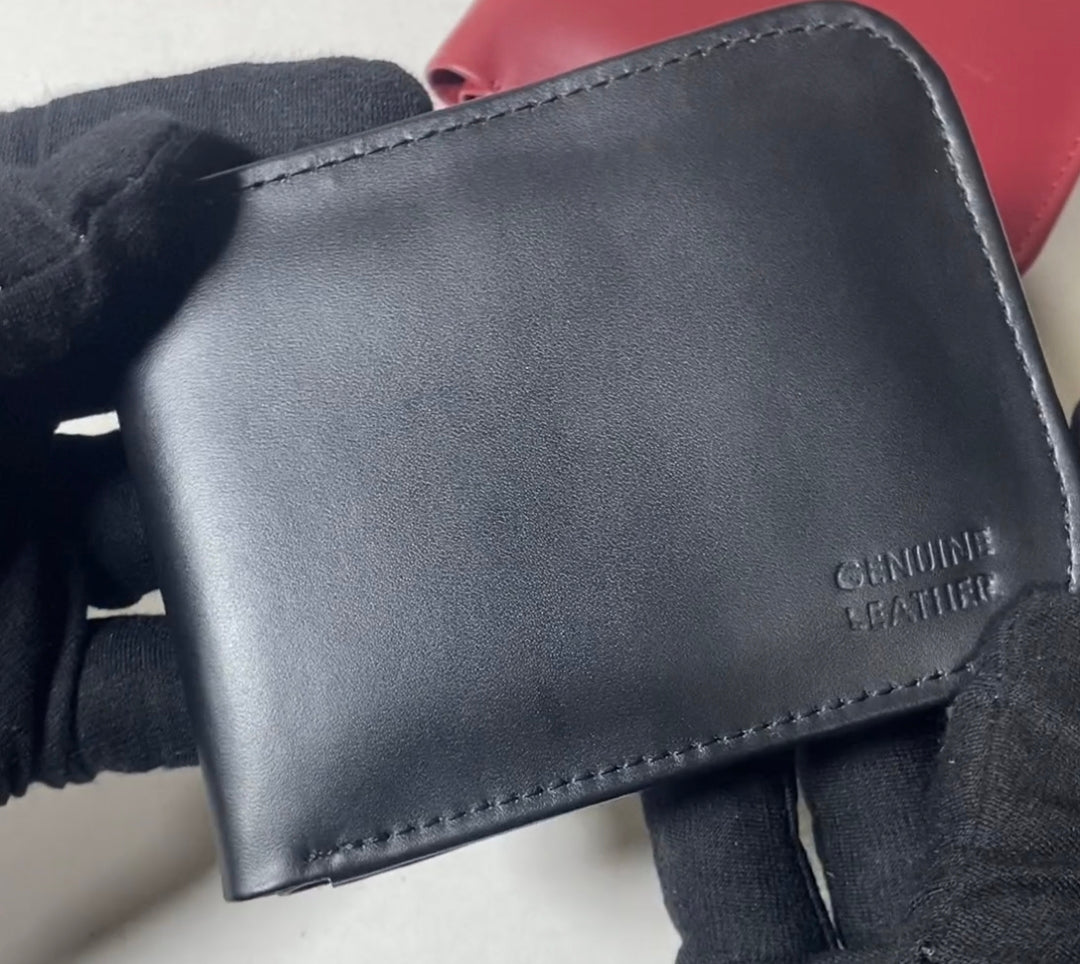 Black premium best quality leather wallet